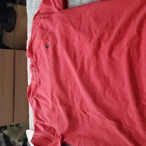 Ralph Lauren polo v neck t shirt coral color size s